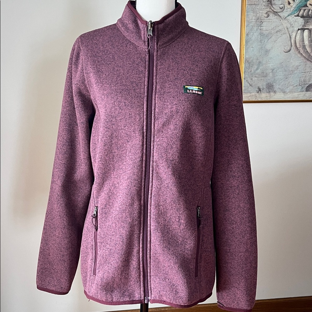 L.L.Bean Women’s Sweater Fleece Full-Zip Jacket Medium